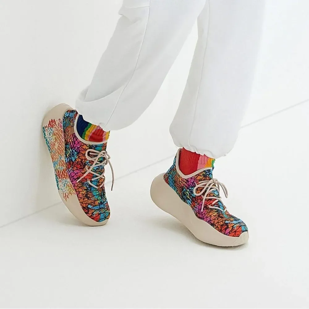 UIN Women's Sneakers Lightweight Walking Comfy Shoes (Colorful Scale) - Picture 1 of 11